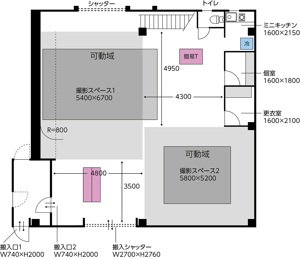 スタジオ_フロア図
